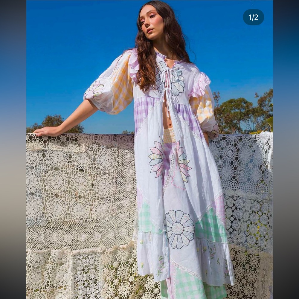 NWT FillyBoo Dollhouse Quilted Duster